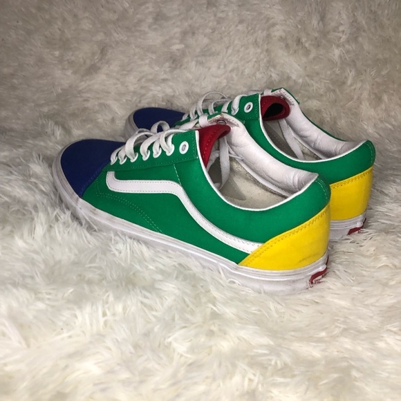 Color-block Vans with Red, Green, and Blue Accents size 11.5 - Picture 14 of 15